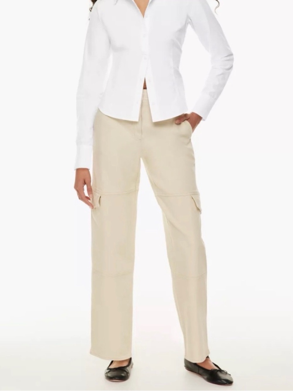 Aritzia Wilfred Free Relaxed Cargo Pants in birch